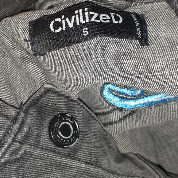 Civilized Black Jean Jacket - Small - Picture 3 of 3